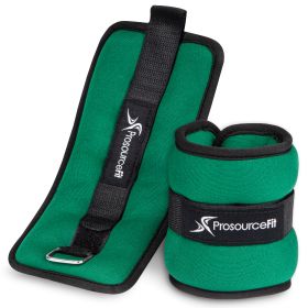 Ankle Weights  1 lb  Set of 2  Green
