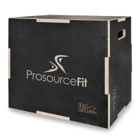 3 in 1 Wood Power Grip Plyometric Box  30/20/24