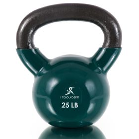 Vinyl Coated Iron Kettlebell (Option: 25lb)