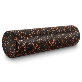 High Density Speckled Foam Roller (Option: 24x6in  Black/Orange)